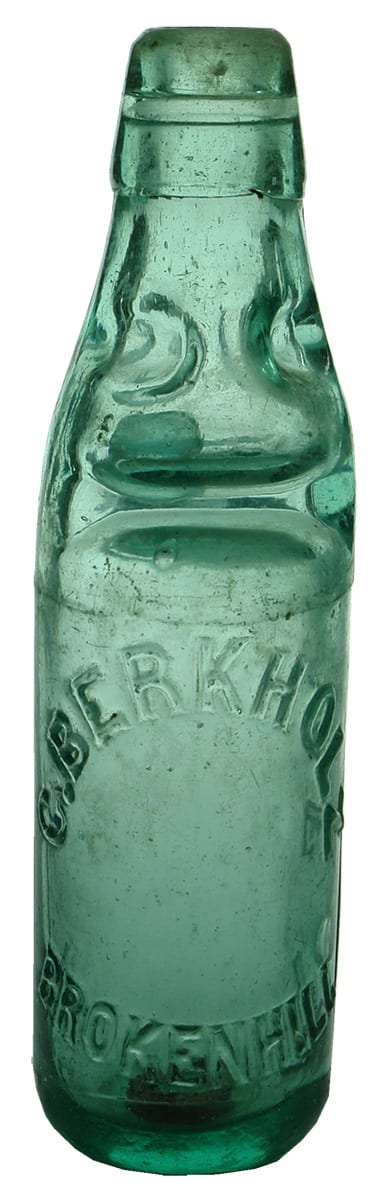 Berkholz Broken Hill Antique Codd Bottle