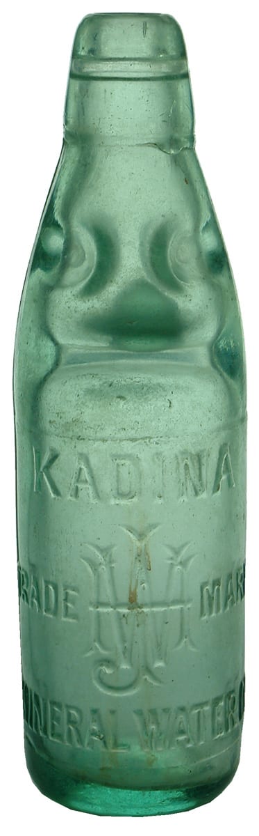 Kadina Mineral Water Antique Codd Bottle