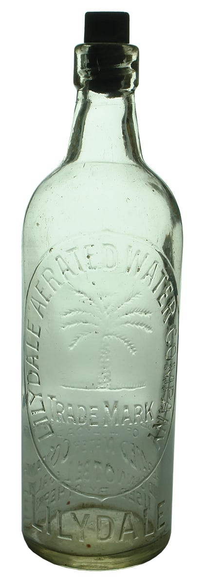 Lilydale Aerated Waters Fern Tree Soft Drink Bottle