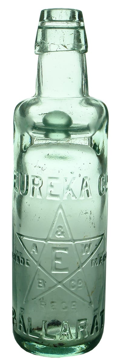 Eureka Ballarat Star Codd Marble Bottle