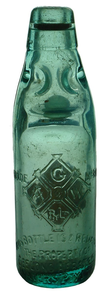 Geelong Aerated Waters Antique Codd Bottle