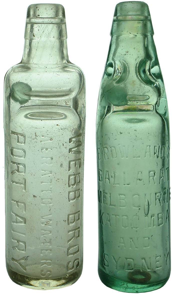 Vintage Codd Marble Bottles