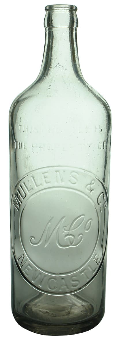Mullens Newcastle Crown Seal Soft Drink Bottle