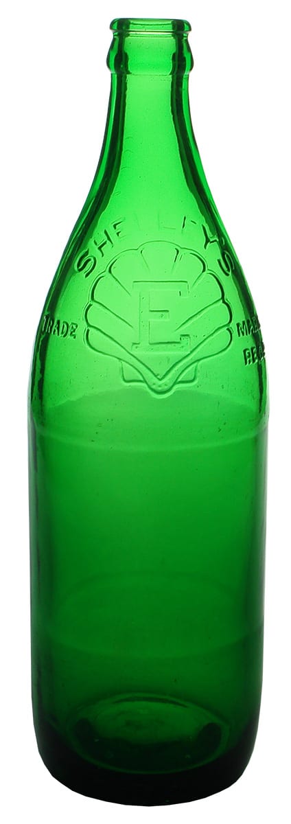 Shelley's Sydney Green Glass Crown Seal Bottle