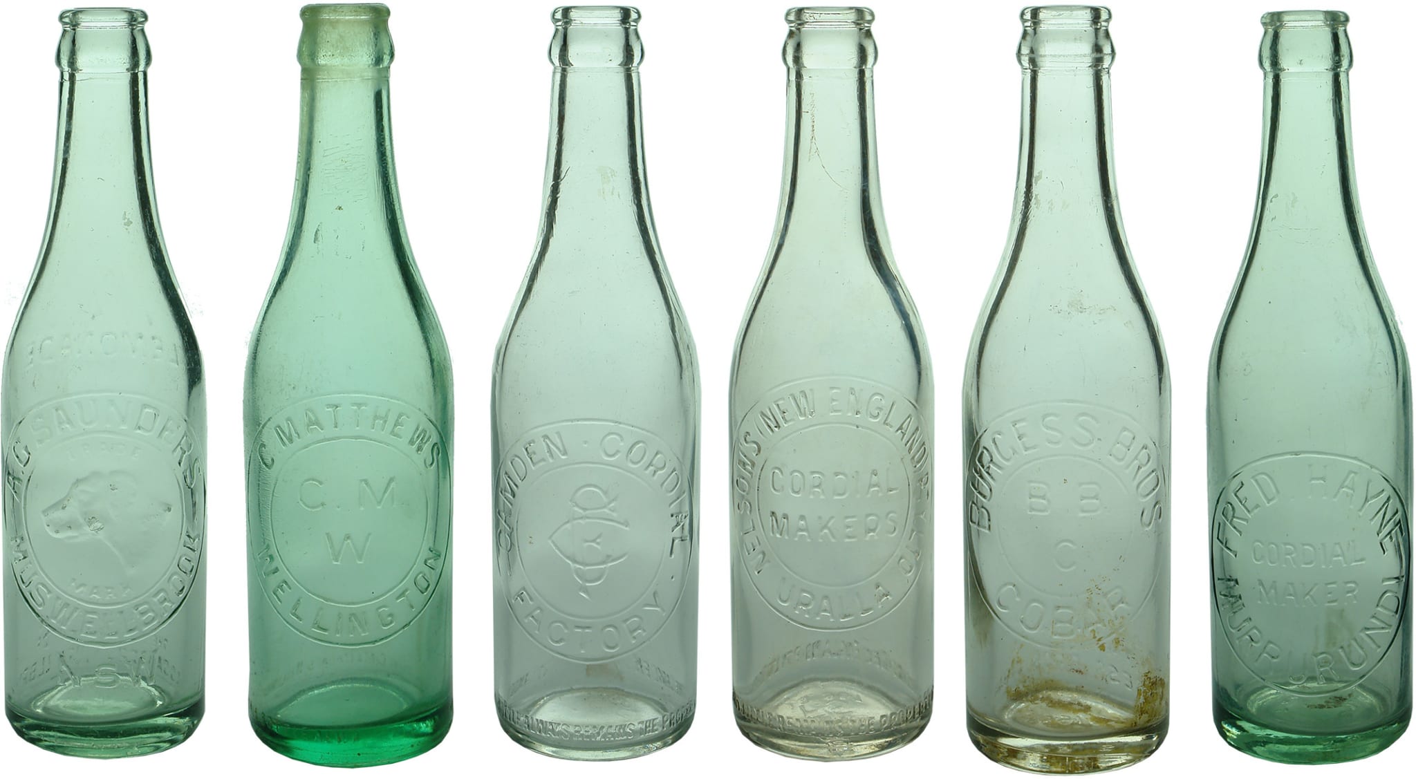 New South Wales Crown Seal Soft Drink Bottles