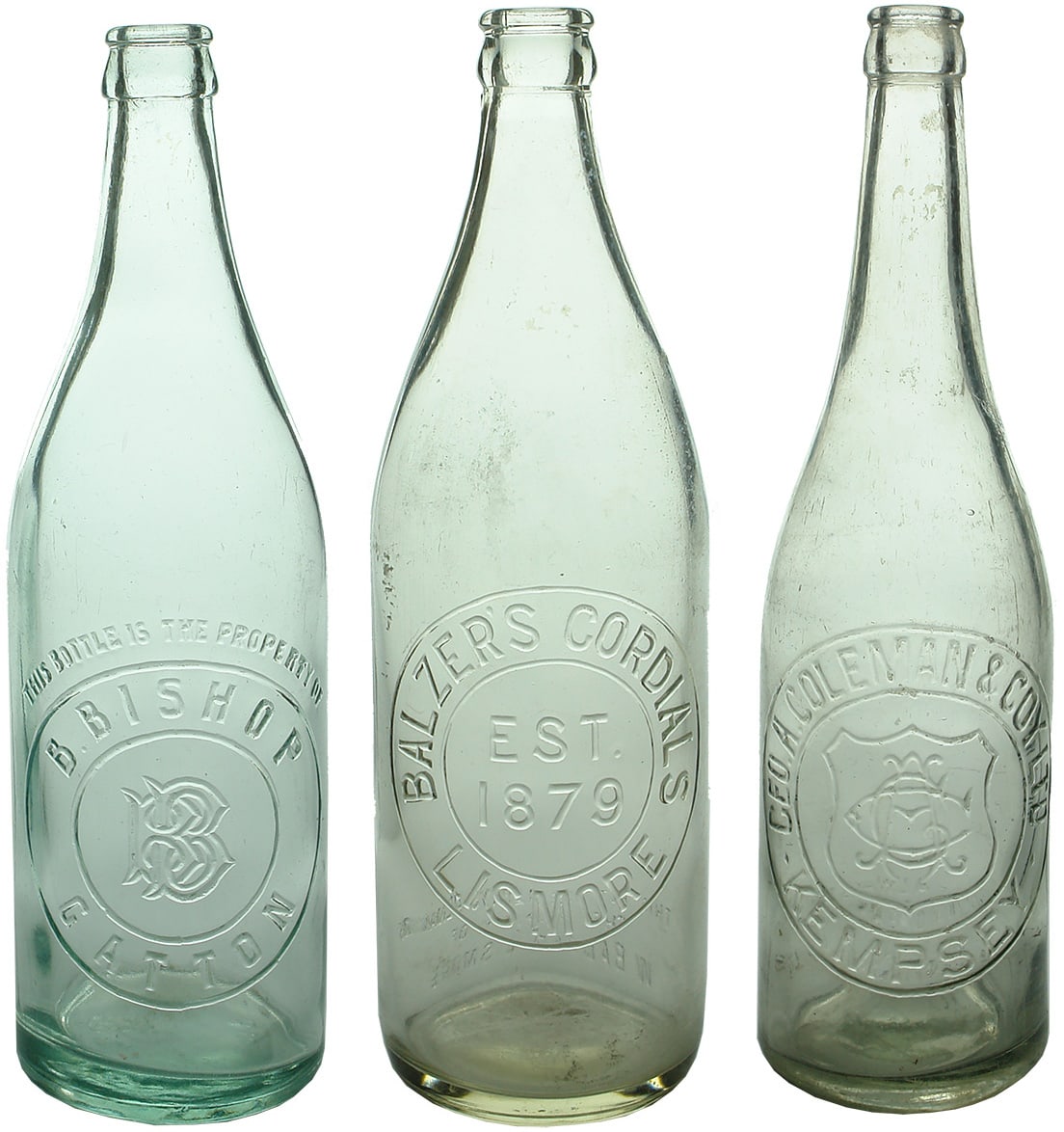 Vintage Crown Seal Soft Drink Bottles