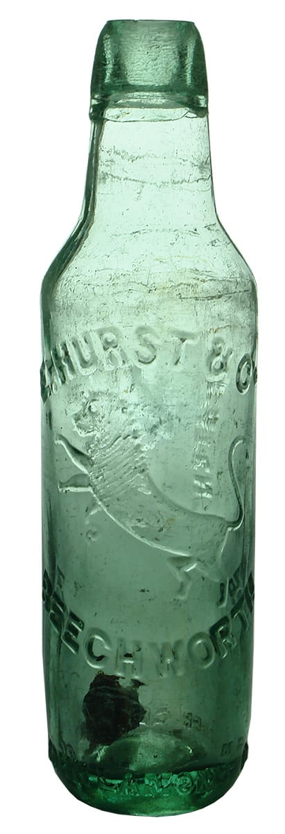 Hurst Beechworth Lion Lamonts Patent Bottle