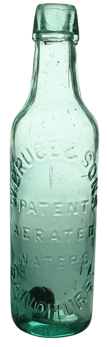 Bruce Sons Patent Aerated Waters Sandhurst Bottle