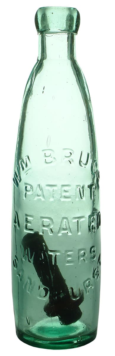 Bruce Patent Aerated Waters Sandhurst Antique Bottle