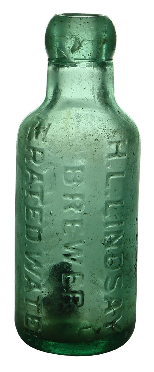 Lindsay Brewer Aerated Water Maker Hay Antique Bottle