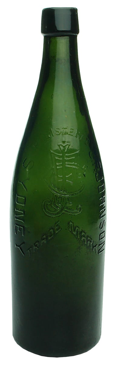 Johnson Sydney Antique Green Beer Bottle