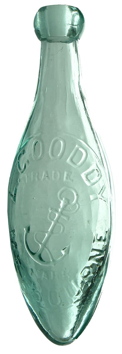 Gooddy Melbourne Anchor Antique Torpedo Bottle