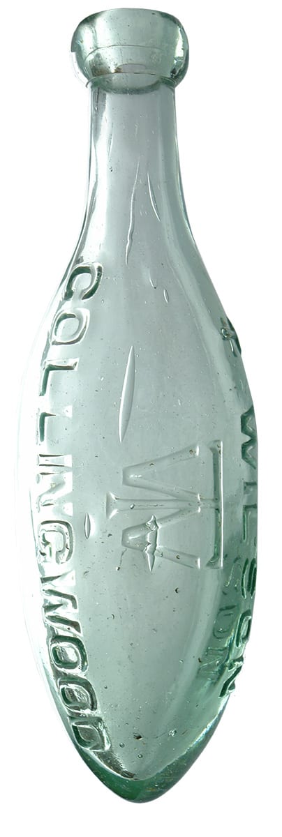 Wilson Collingwood Antique Torpedo Soda Bottle