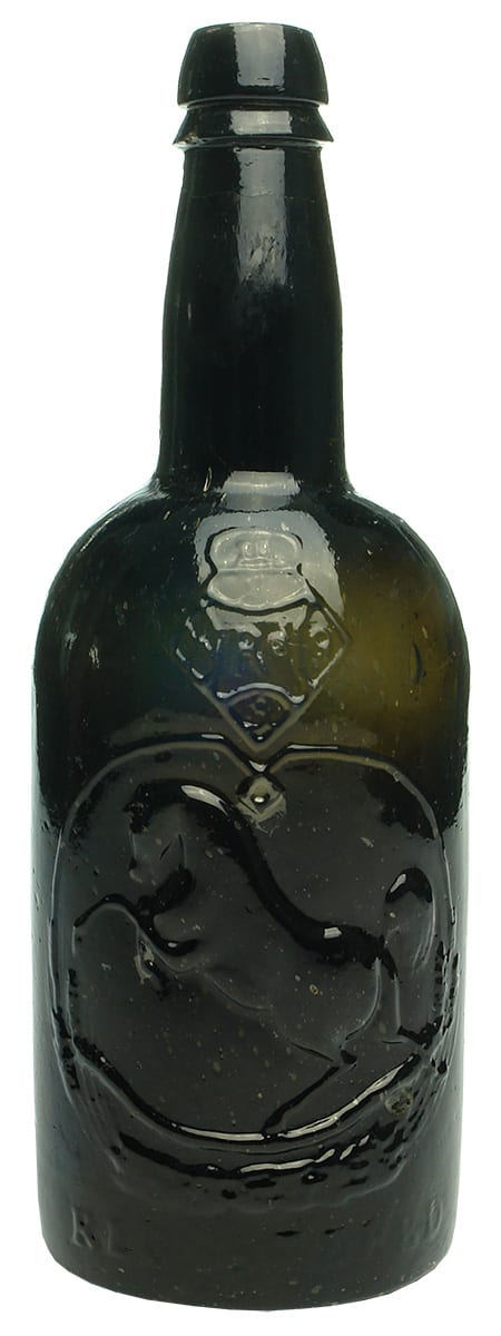 Black Horse Ale Porter Glass Bottle