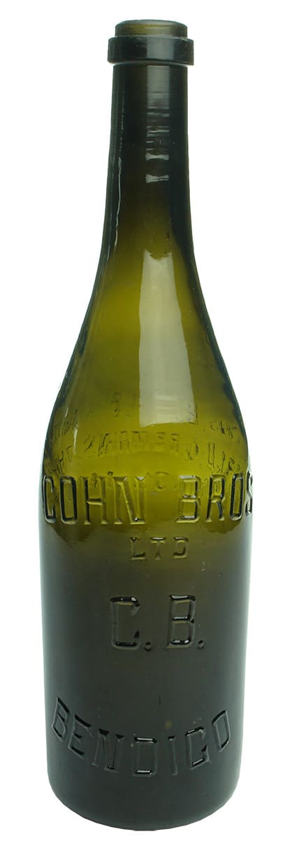 Cohn Bros Bendigo Ring Seal Antique Beer Bottle