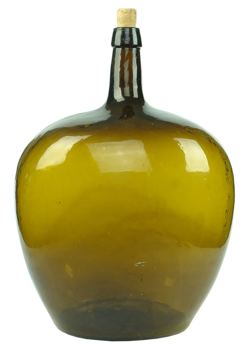 Giant Glass Demijohn Carboy Antique Bottle