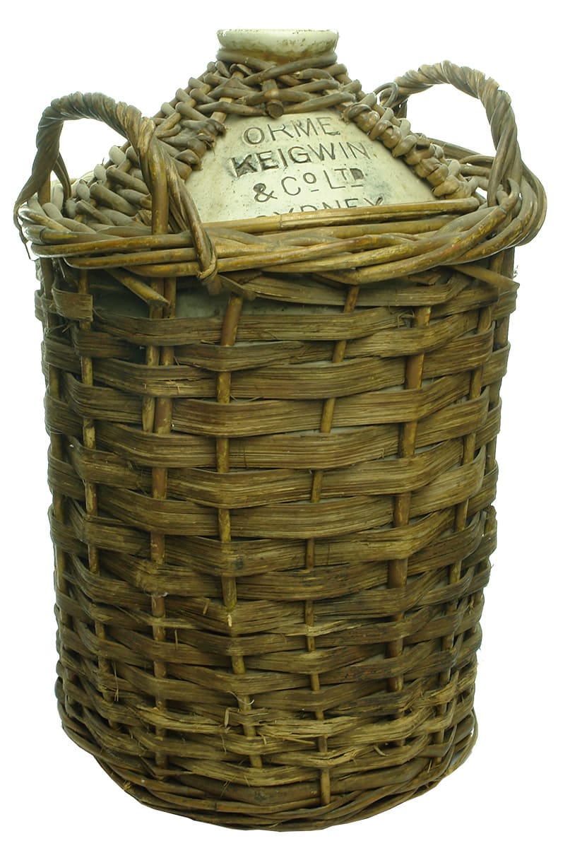 Orme Keigwin Sydney Wicker Basket Demijohn