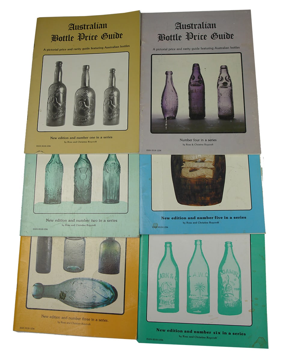 Australian Bottle Price Guides Roycroft reference Books