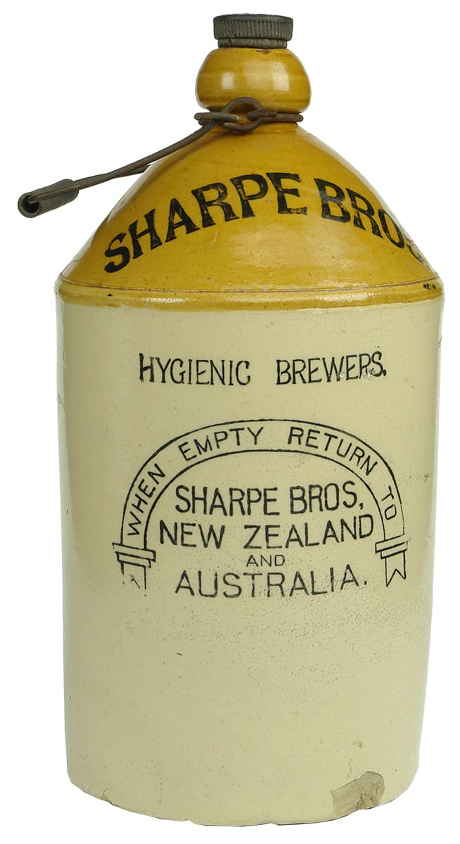 Sharpe Bros New Zealand Australia Stone Demijohn