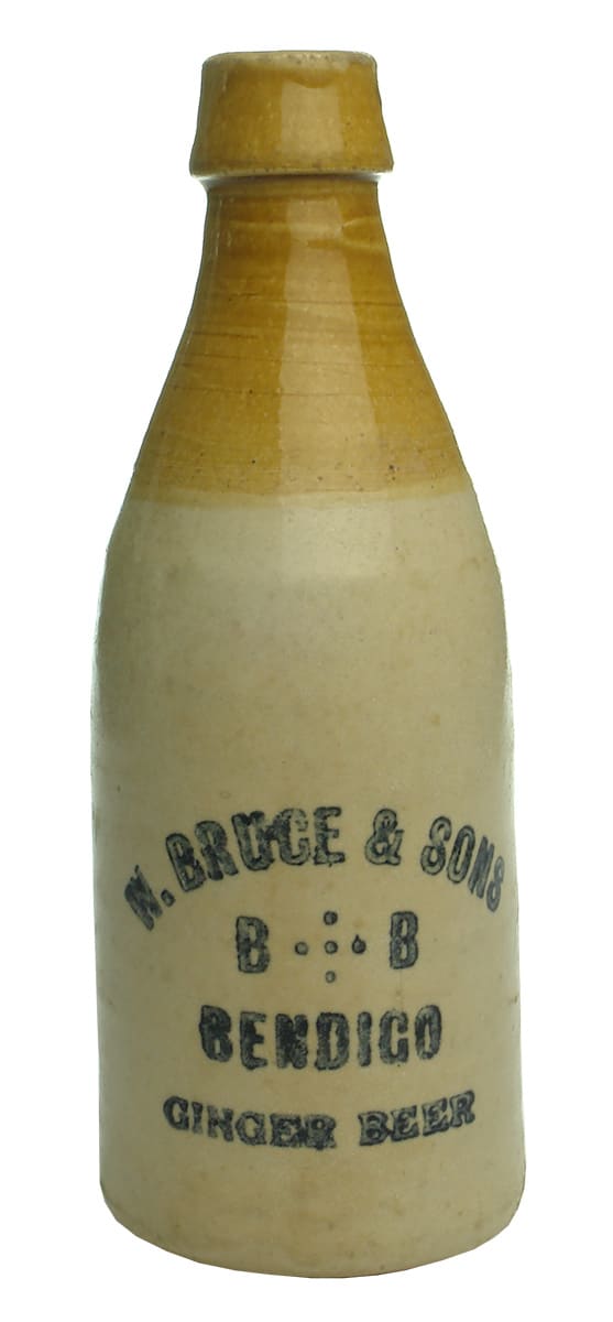 Bruce Bendigo Ginger Beer Stone Bottle