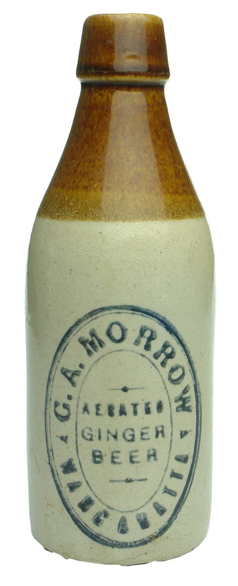 Morrow Aerated Ginger Beer Wangaratta Stoneware Bottle