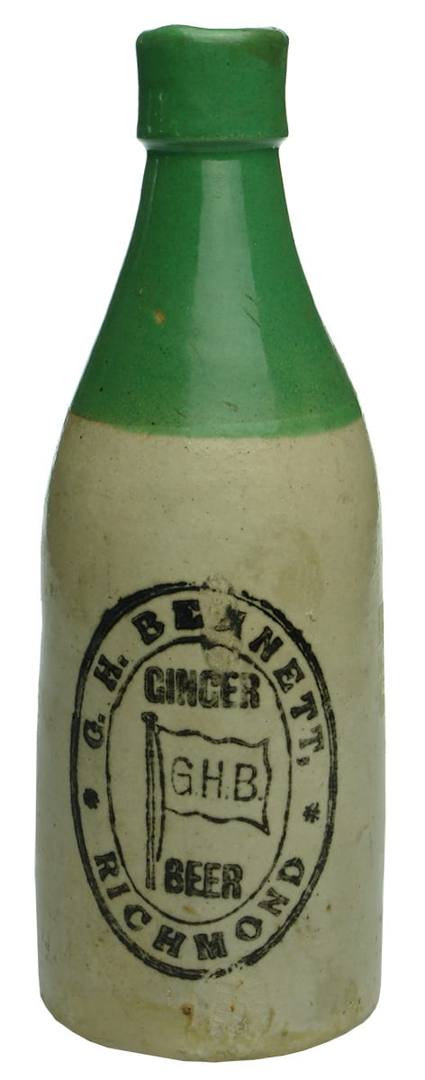 Bennett RIchmond Ginger Beer Green Top Bottle