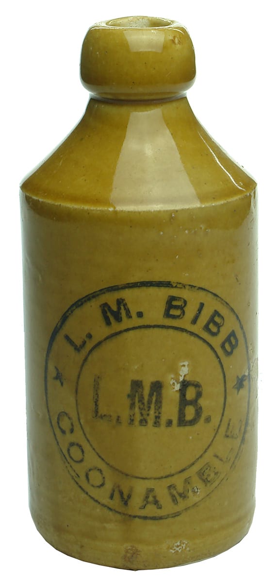 Bibb Coonamble Stoneware Ginger Beer Bottle