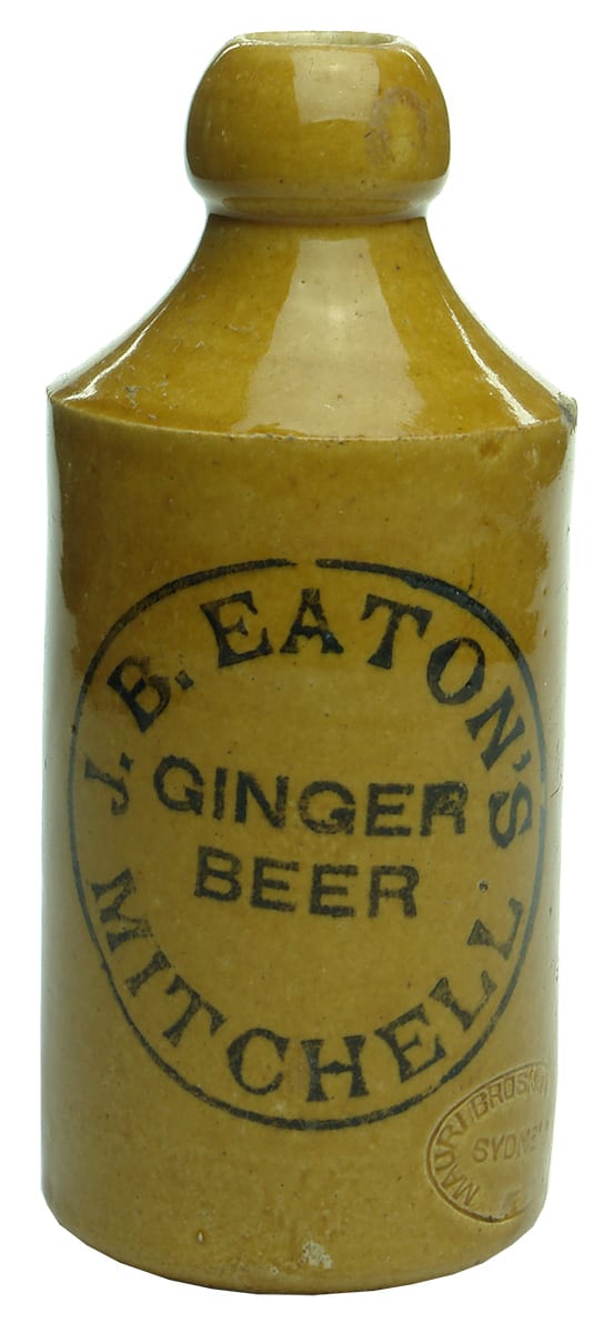 Eaton's Ginger Beer Mitchell Stoneware Bottle