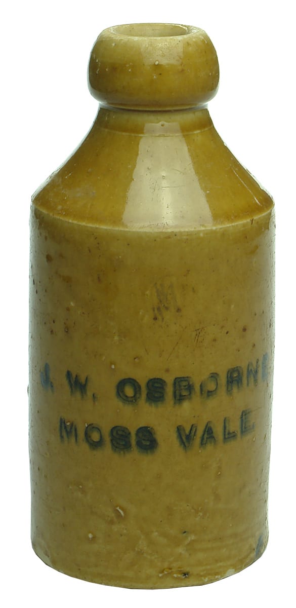 Osborne Moss Vale Stoneware Ginger Beer Bottle