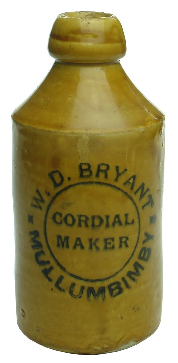 Bryant Cordial Maker Mullumbimby Stone Ginger Beer Bottle