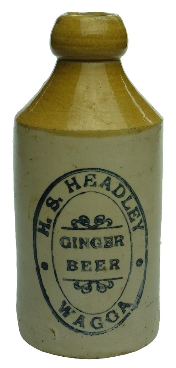 Headley Wagga Stone Ginger Beer Bottle