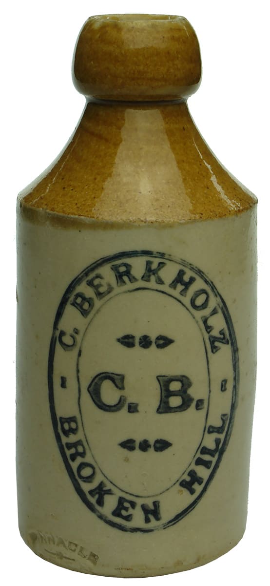 Berkholz Broken Hill Stoneware Ginger Beer Bottle