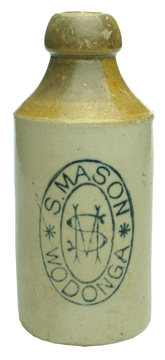Mason Wodonga Stoneware Ginger Beer Bottle