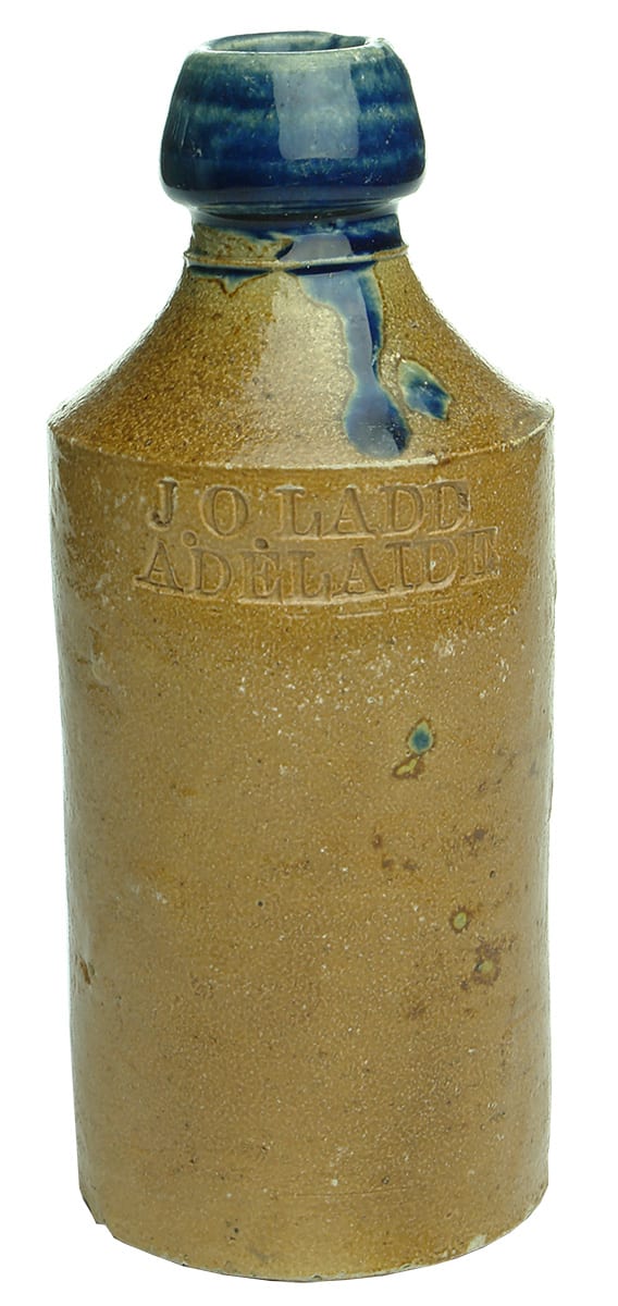 Ladd Adelaide Impressed Stoneware Ginger Beer Bottle