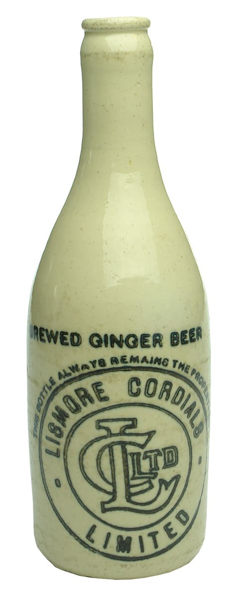 Lismore Cordials Brewed Ginger Beer Stone Bottle