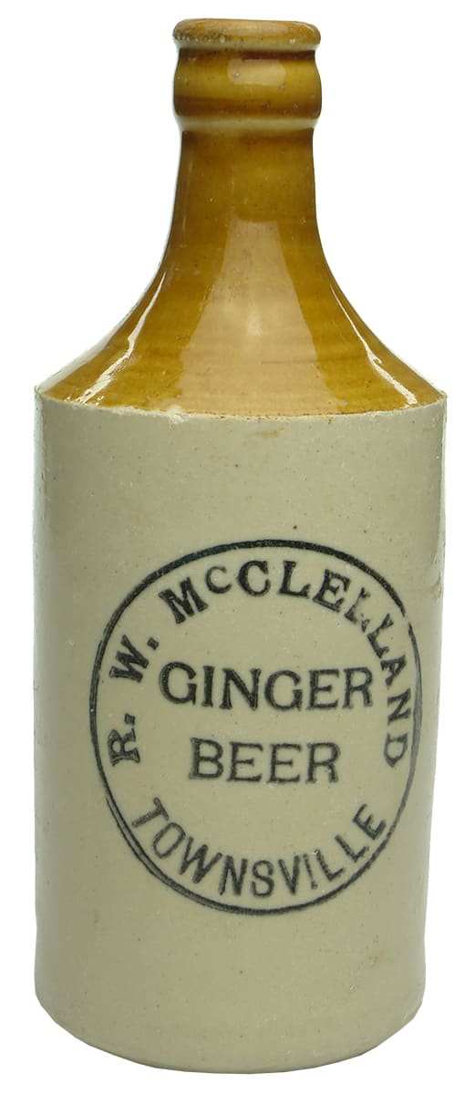 McClelland Ginger Beer Townsville Stone Bottle