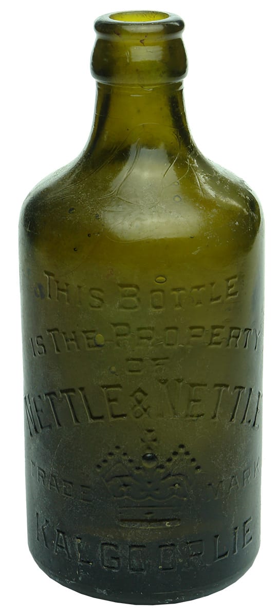 Nettle Nettle Kalgoorlie Crown Green Glass Bottle