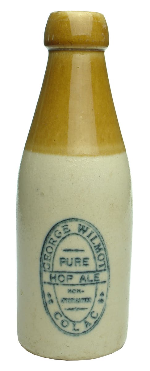 George Wilmot Colac Internal Thread Ginger Beer Bottle