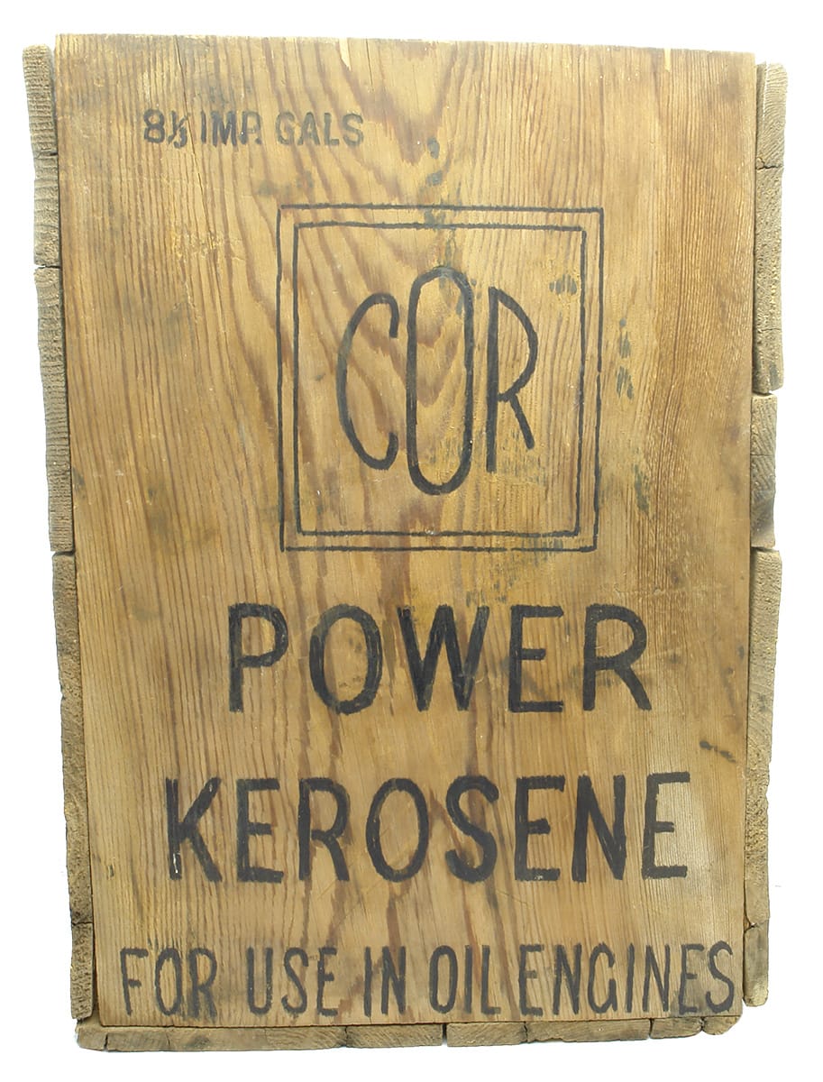 Commonwealth Oil Refineries Power Kerosene Box End