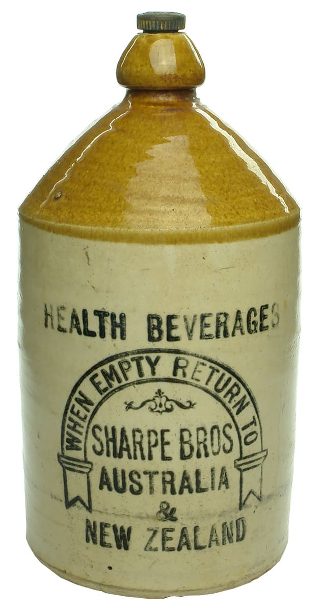 Sharpe Brothers Health Beverages Stoneware Demijohn