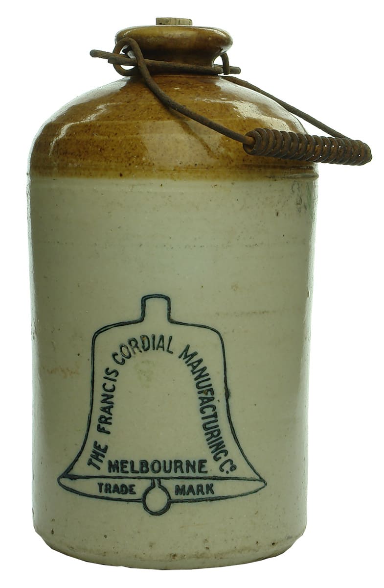 Francis Cordial Melbourne Stoneware Demijohn