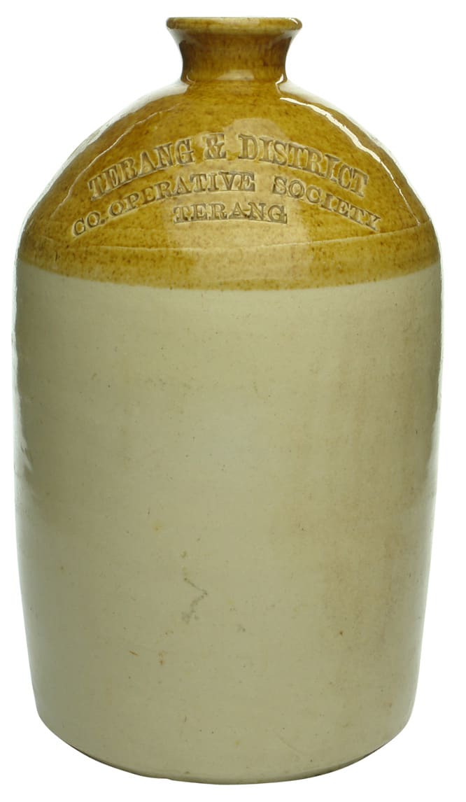 Terang District Cooperative Society Stone Demijohn Jar