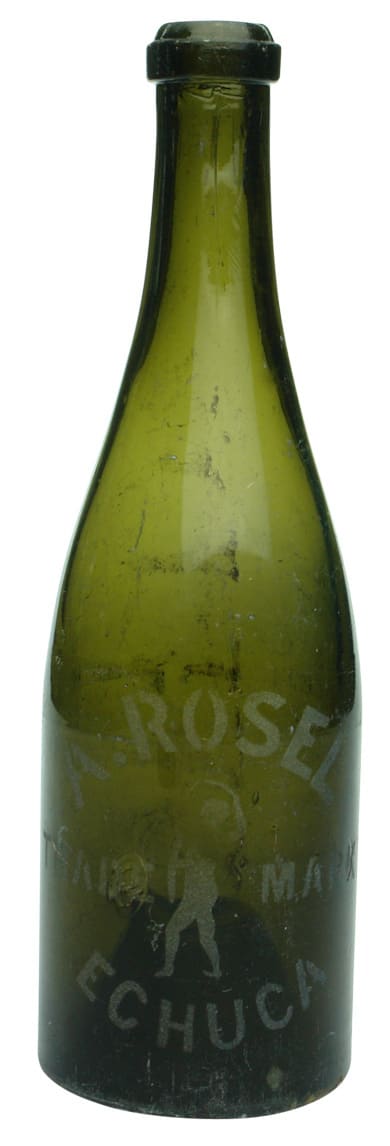 Rosel Echuca Sandblasted Beer Bottle