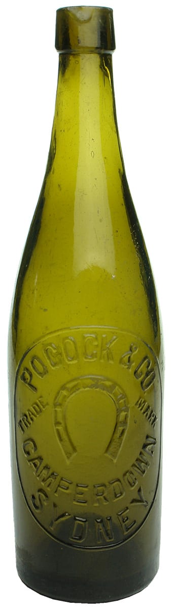 Pocock Camperdown Sydney Antique Beer Bottle