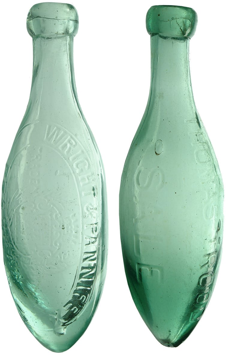 Antique Torpedo Soda Soft Drink Bottles