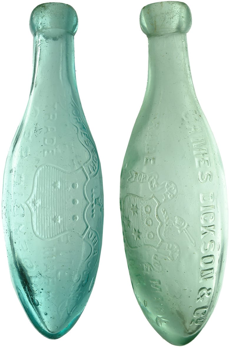 Antique Torpedo Soda Soft Drink Bottles