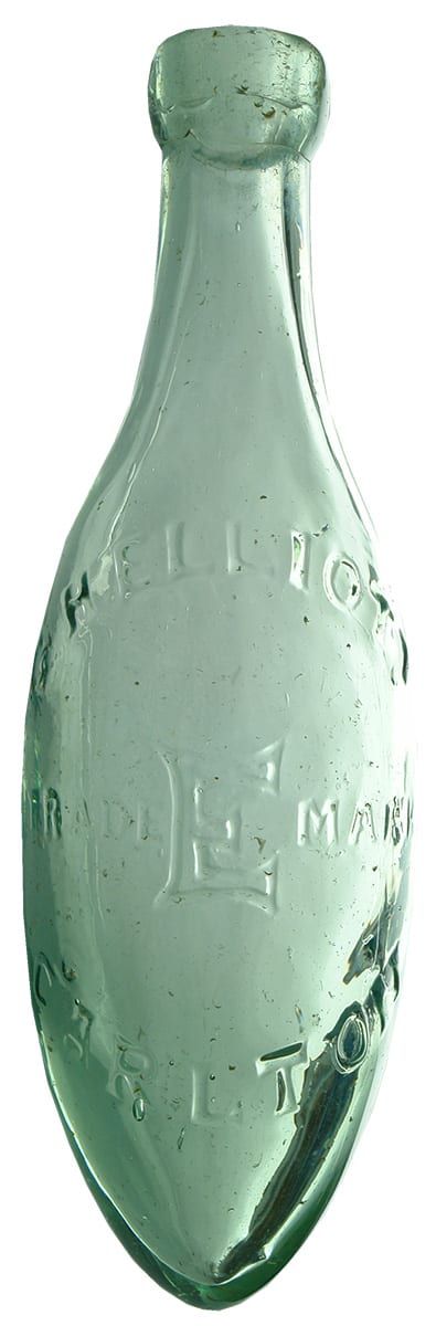 Elliott Carlton Antique Torpedo Soda Bottle