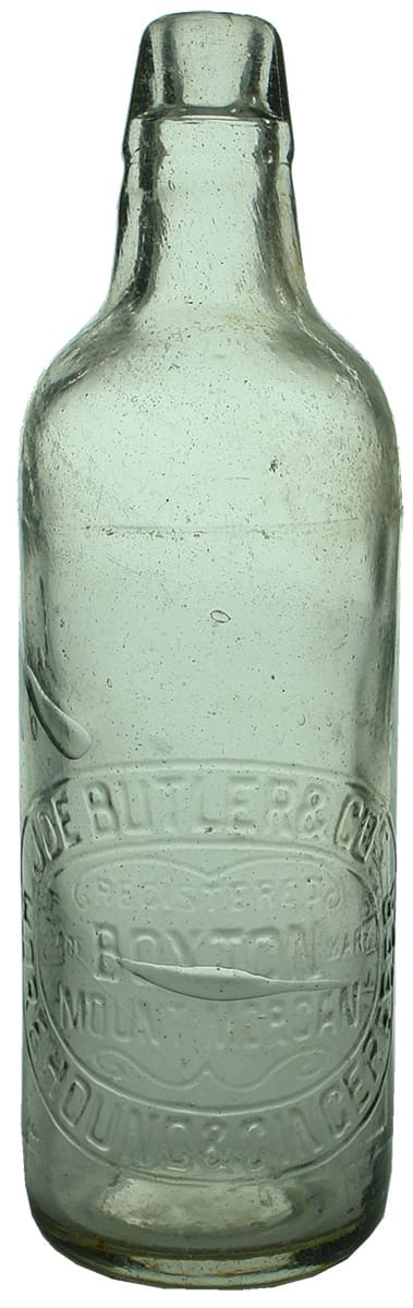 Joe Butler Boxton Mount Morgan Antique Soft Drink Bottle
