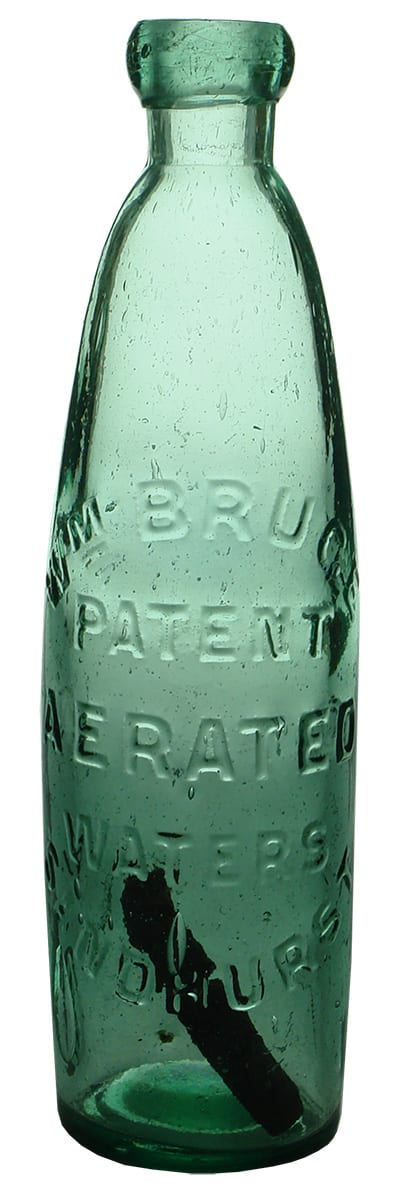 Bruce Patent Aerated Waters Sandhurst Stick Bottle