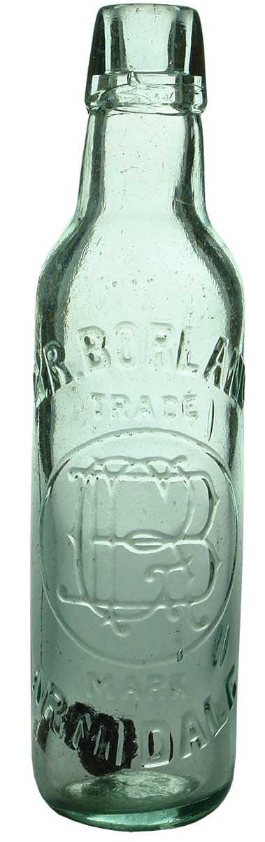 Borland Armidale Antique Soft Drink Lamont Bottle